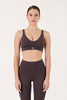 ENVT Gia Bra Top in the color Dark Brown